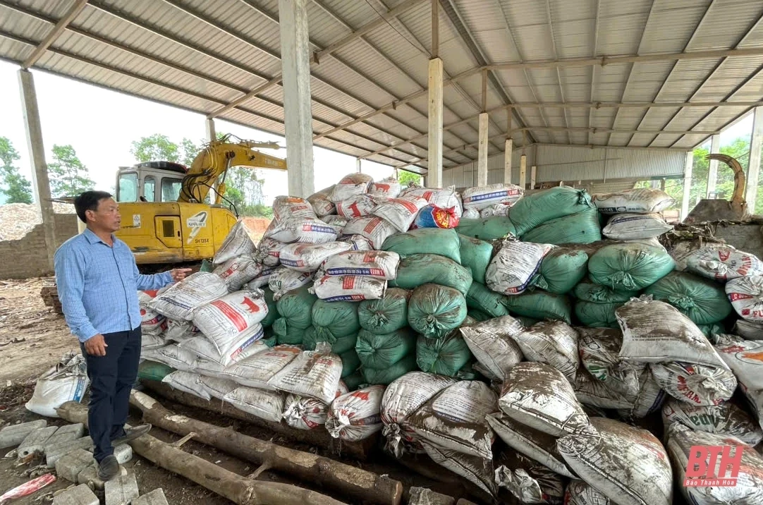 Hình ảnh thực tế tại khu xử lý rác thải Đồi Cà, Thạch Thành